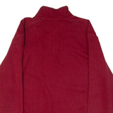 BRAX Mens Jumper Maroon 1/4 Zip Tight Knit 2XL