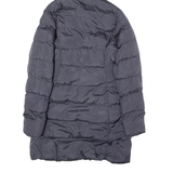 DIESEL Womens Puffer Coat Blue Hooded S