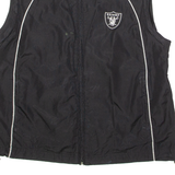 NFL Oakland Raiders Womens Windbreaker Gilet Black USA M