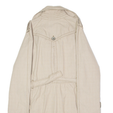 S.OLIVER Womens Trench Coat Beige Houndstooth UK 12