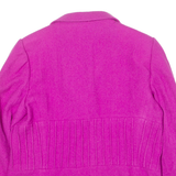 ALBANI Womens Blazer Jacket Pink Knit L