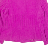 ALBANI Womens Blazer Jacket Pink Knit L