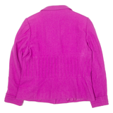 ALBANI Womens Blazer Jacket Pink Knit L