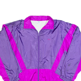 ETIREL Womens Shell Jacket Purple 90s Colourblock XL