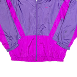 ETIREL Womens Shell Jacket Purple 90s Colourblock XL