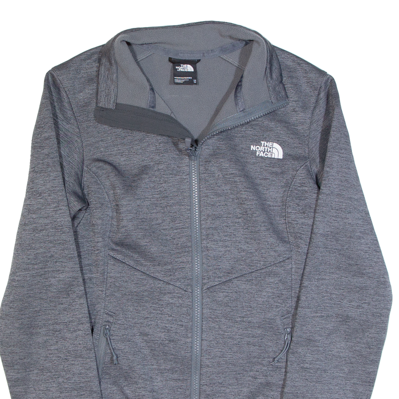 THE NORTH FACE Fleece Lined Womens Track Jacket Grey XS