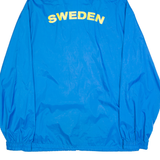 PUMA Swedish Mens Rain Jacket Blue Nylon Hooded S