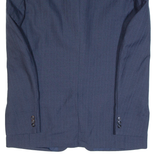 DICK Mens Blazer Jacket Blue 90s Striped L