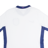 NIKE Dri Fit England Mens Football Shirt Jersey White V-Neck L