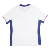 NIKE Dri Fit England Mens Football Shirt Jersey White V-Neck L