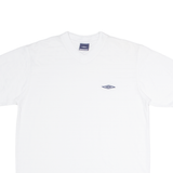 UMBRO Mens T-Shirt White V-Neck L