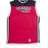 REBEL Team 75 Hooded Mens Jersey Red Sleeveless USA M