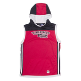 REBEL Team 75 Hooded Mens Jersey Red Sleeveless USA M