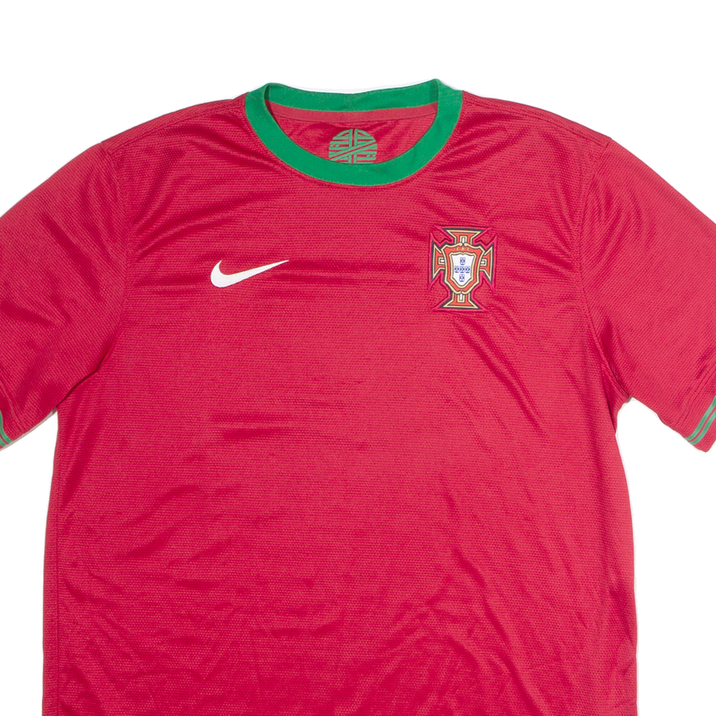 NIKE Portugal Training Mens Football Shirt Jersey Red L