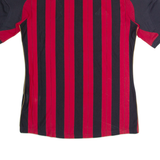 ADIDAS AC Milan Mens Football Shirt Jersey Red V-Neck S