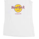HARD ROCK CAFE Hamburg Womens Band Vest White Sleeveless S
