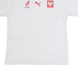PUMA Polska Mens Football Shirt Jersey White V-Neck XL