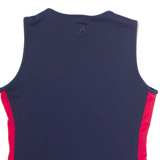 ADIDAS Womens T-Shirt Black Sleeveless V-Neck XS