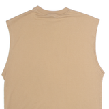 PUMA Mens T-Shirt Brown Sleeveless S