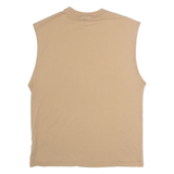 PUMA Mens T-Shirt Brown Sleeveless S