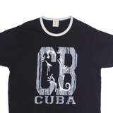 VALERIO Cuba Mens T-Shirt Black XL