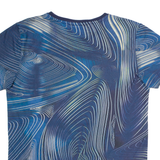 ADIDAS Womens T-Shirt Blue UK 6