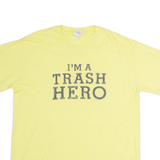 GILDAN Im A Trash Hero Mens T-Shirt Yellow XL