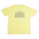 GILDAN Im A Trash Hero Mens T-Shirt Yellow XL