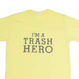 GILDAN Im A Trash Hero Mens T-Shirt Yellow L