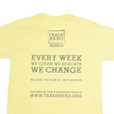 GILDAN Im A Trash Hero Mens T-Shirt Yellow L
