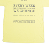 GILDAN Im A Trash Hero Mens T-Shirt Yellow L