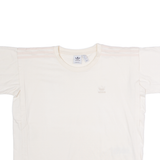 ADIDAS Womens T-Shirt Beige UK 12