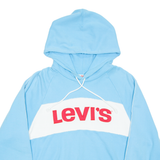 LEVI'S Cropped Womens Blue Hoodie L