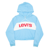 LEVI'S Cropped Womens Blue Hoodie L