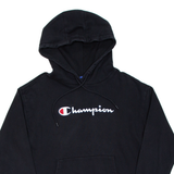 CHAMPION Womens Black Hoodie L