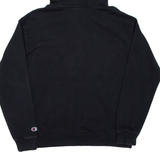 CHAMPION Womens Black Hoodie L