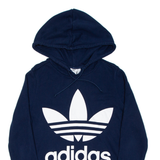 ADIDAS Womens Blue Hoodie UK 12
