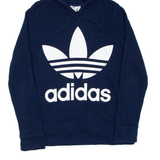 ADIDAS Womens Blue Hoodie UK 12