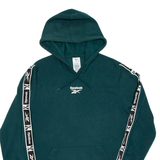 REEBOK Womens Green Hoodie L