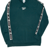 REEBOK Womens Green Hoodie L
