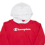 CHAMPION Cropped Open Back Womens Red Hoodie S