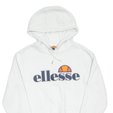 ELLESSE Womens White Hoodie UK 10