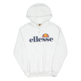 ELLESSE Womens White Hoodie UK 10