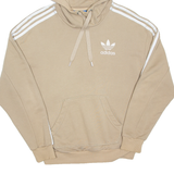 ADIDAS Womens Beige Hoodie UK 6