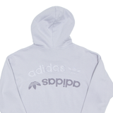 ADIDAS Cropped Womens Purple Hoodie UK 8