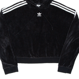 ADIDAS Womens Black Hoodie UK 8