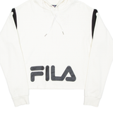 FILA Cropped Womens Beige Hoodie L