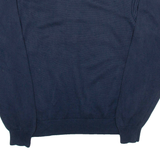 NAUTICA Mens Jumper Blue Tight Knit L