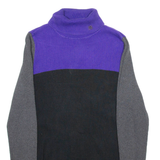 LAUREN RALPH LAUREN Womens Jumper Purple Roll Neck Tight Knit XL