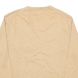 NAUTICA Mens Jumper Beige V-Neck Tight Knit XL